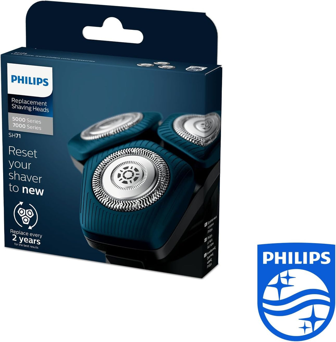 Philips Ersatzscherkopf für elektrische Rasierer der Series 7000 & 5000 (Modell SH71/50) Ersatzscher