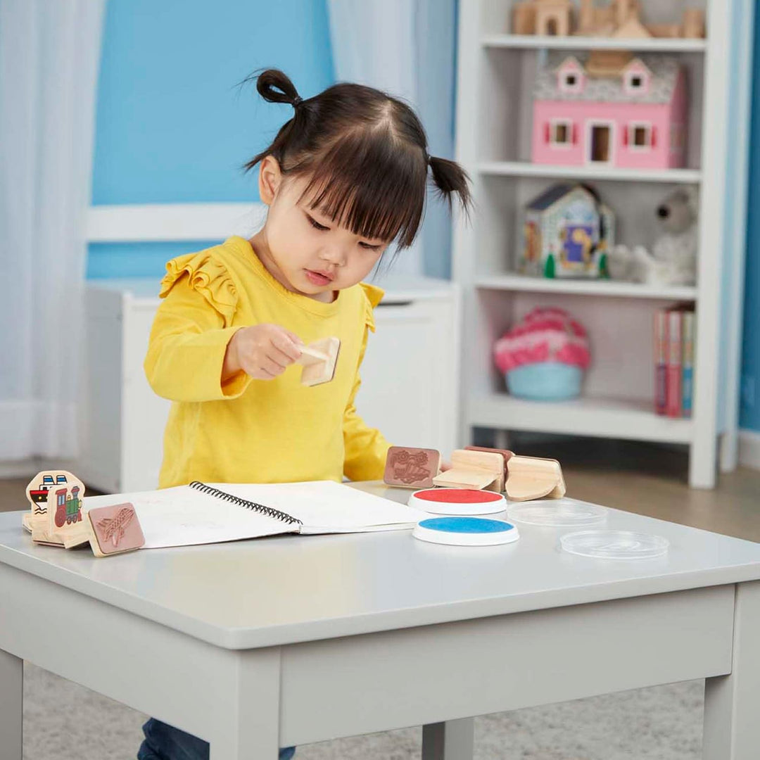 Melissa & Doug My First Wooden Stamp Set - Vehicles | Arts & Crafts | Stamp Sets & Stencils | 4+ | G