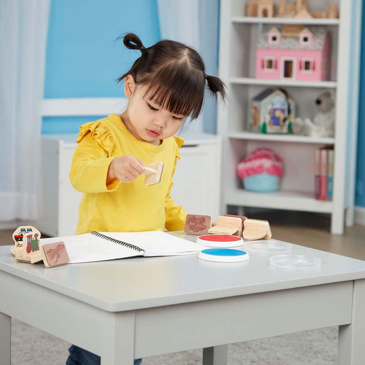 Melissa & Doug My First Wooden Stamp Set - Vehicles | Arts & Crafts | Stamp Sets & Stencils | 4+ | G