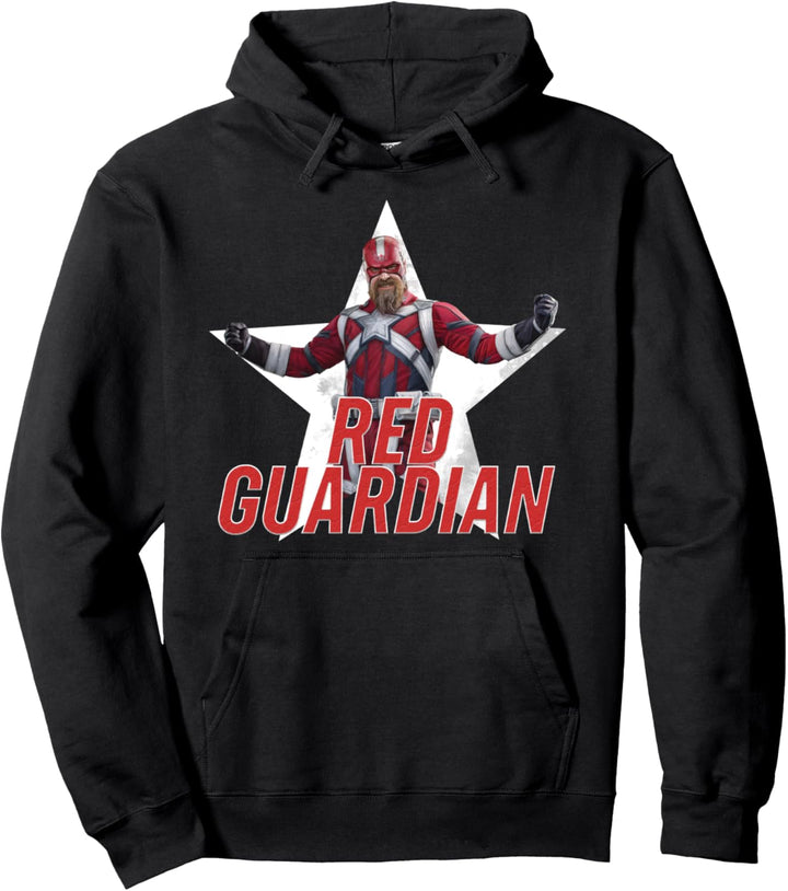 Marvel Black Widow Red Guardian Star Portrait Pullover Hoodie