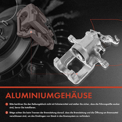 Frankberg 2x Bremssattel Bremszange Hinten Links Rechts Kompatibel mit C4 2004-2021 DS4 2011-2015 30