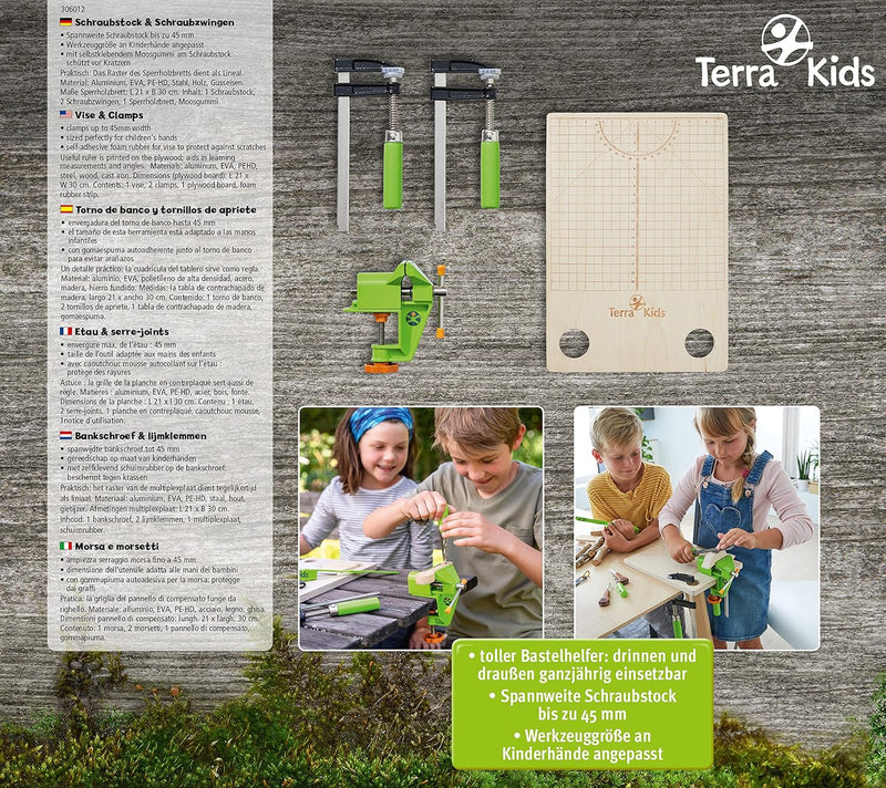 HABA Terra Kids Schraubstock & Schraubzwingen