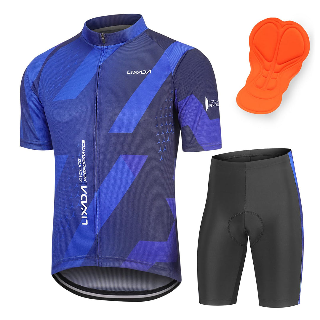 Lixada Kurzarm Radtrikot Rennrad trikot herren Herren Atmungsaktives Sommer Kurzarm Bike Shirt und R