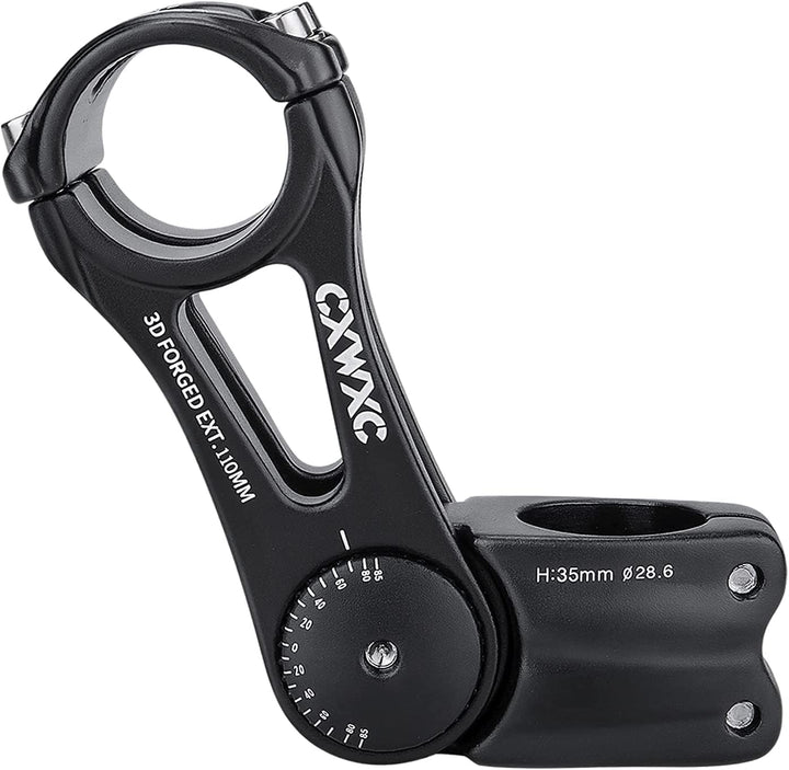 CXWXC Fahrradlenker Vorbau - Verstellbarer Aluminiumlegierungs Lenkererhöhung für MTB, Rennräder, BM