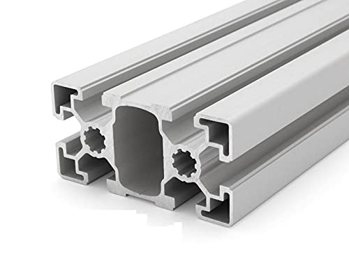 Aluminiumprofil 45x90L B-Typ Nut 10 (leicht), silber eloxiert. Aluminium Profil 45x90 Alu Profil 45