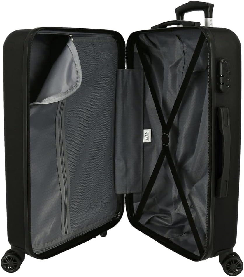 Disney My Pretty Bow Mittelgrosser Koffer, Schwarz, 48 x 68 x 26 cm, fester ABS-Kombinationsverschlu