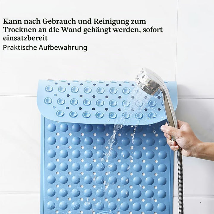 Duschmatte rutschfest 80x50cm,Antirutschmatte Dusche mit Ablauflöchern,Duscheinlage rutschfest mit S