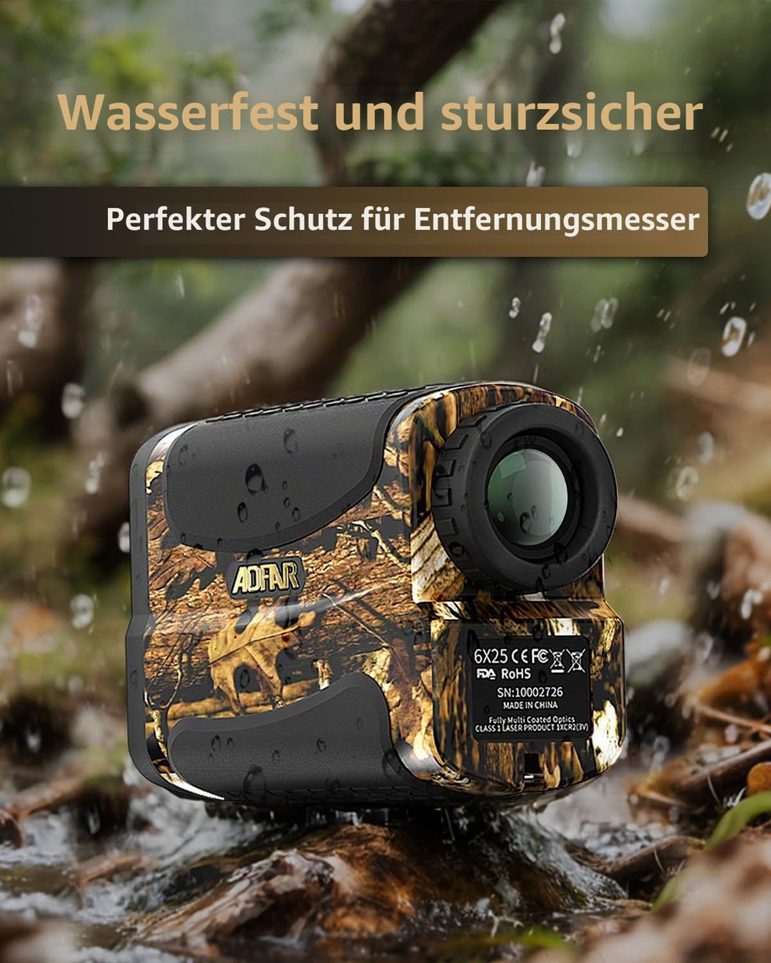 AOFAR HX-700N Golf Entfernungsmesser Jagd 700 Yards Wasserdicht bogenschiessen entfernungsmesser, En
