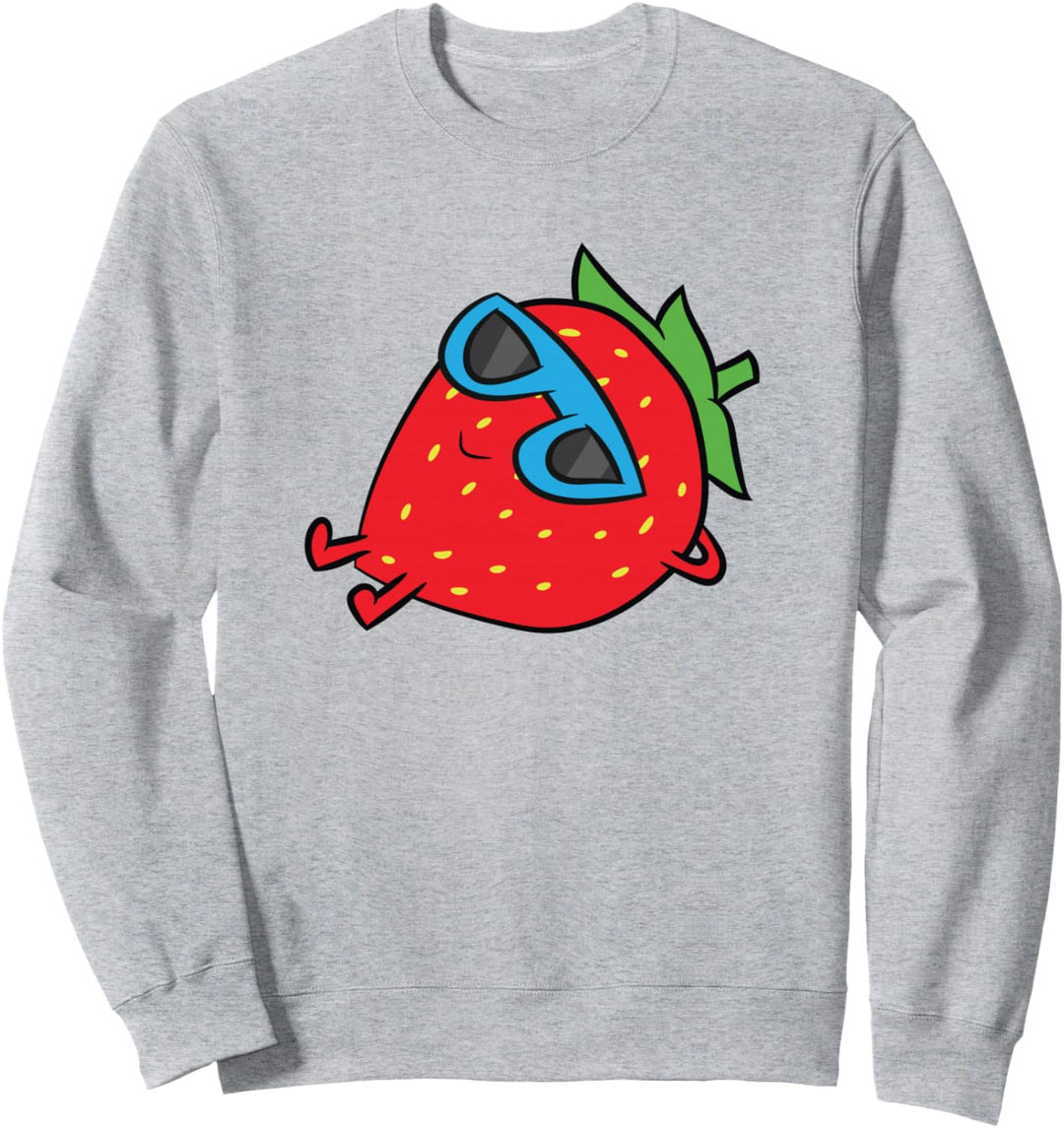 Erdbeer Sommerfrucht Sonnenbrille Erdbeere Sweatshirt