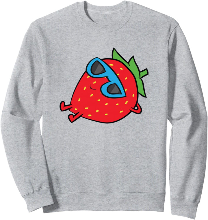 Erdbeer Sommerfrucht Sonnenbrille Erdbeere Sweatshirt