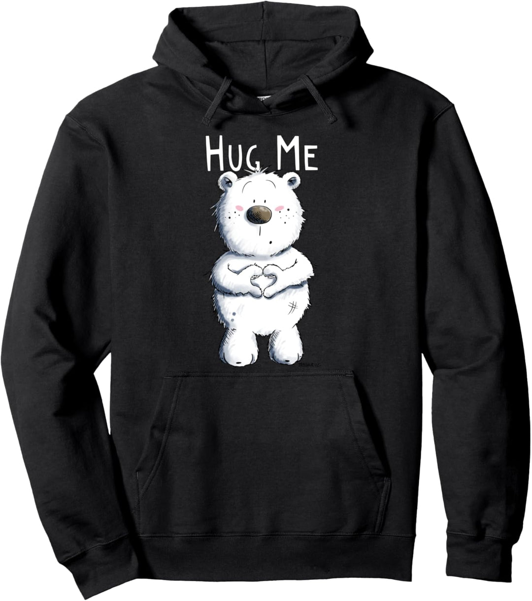 Bär Mit Herz I Knuddel Teddy Bärchen I Hug Me Bär Eisbär Pullover Hoodie