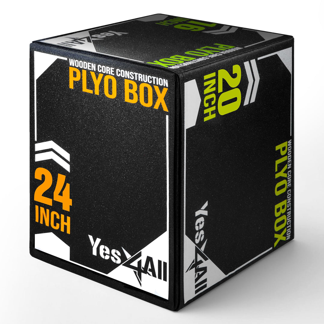 Yes4All 3 in 1 Soft Plyo Box mit Holzkern, Sprungbox, Plyometric Box Plattform für Sprungtraining, H