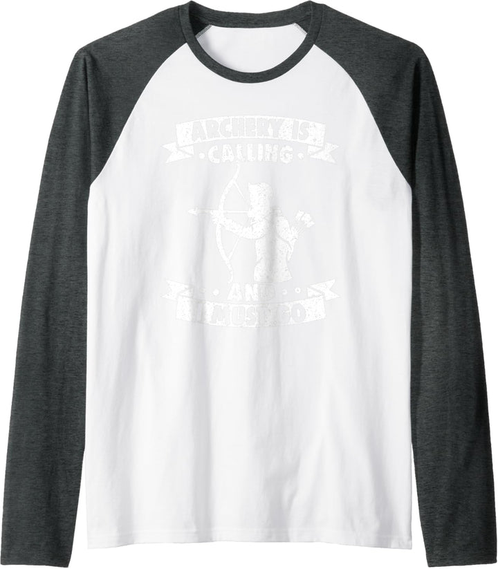 Bogenschiessen Pfeil Bogen - Bogensport Bogenschütze Raglan