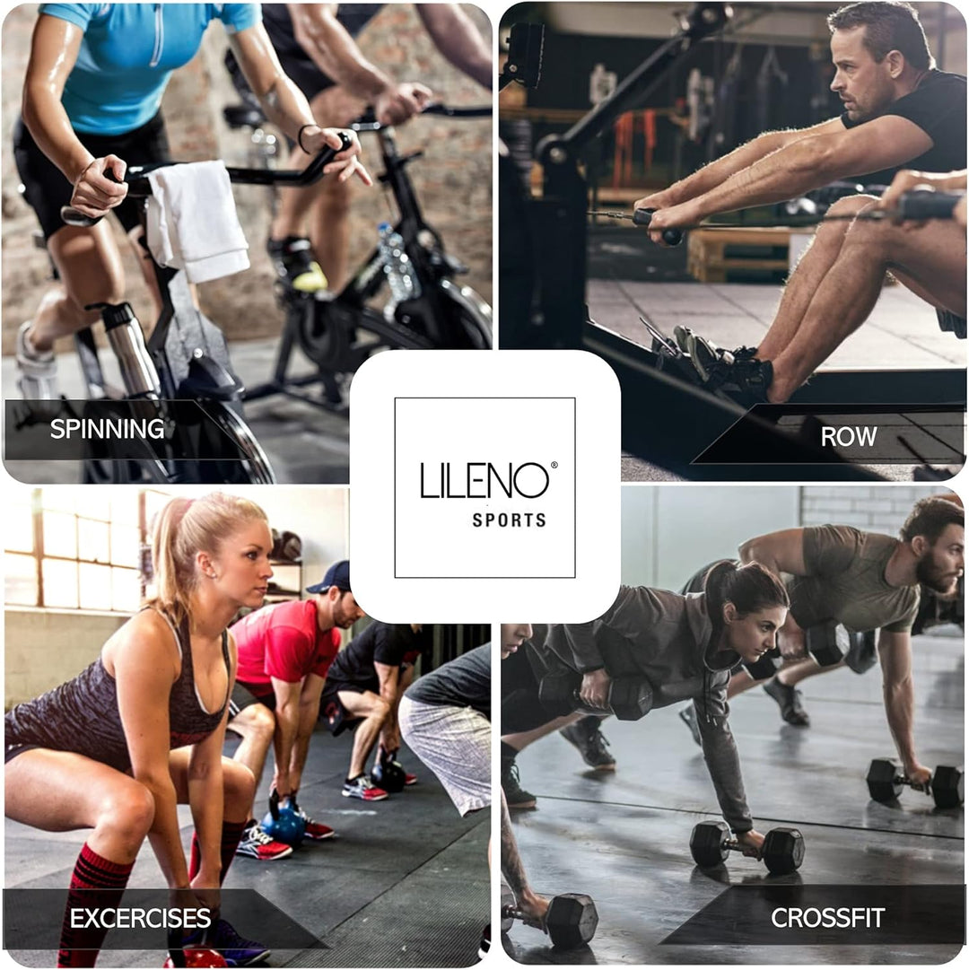 LILENO SPORTS Bodenschutzmatte - extra wiederstandsfähige Laufband Matte 8 mm Dicke - Fitness Unterl