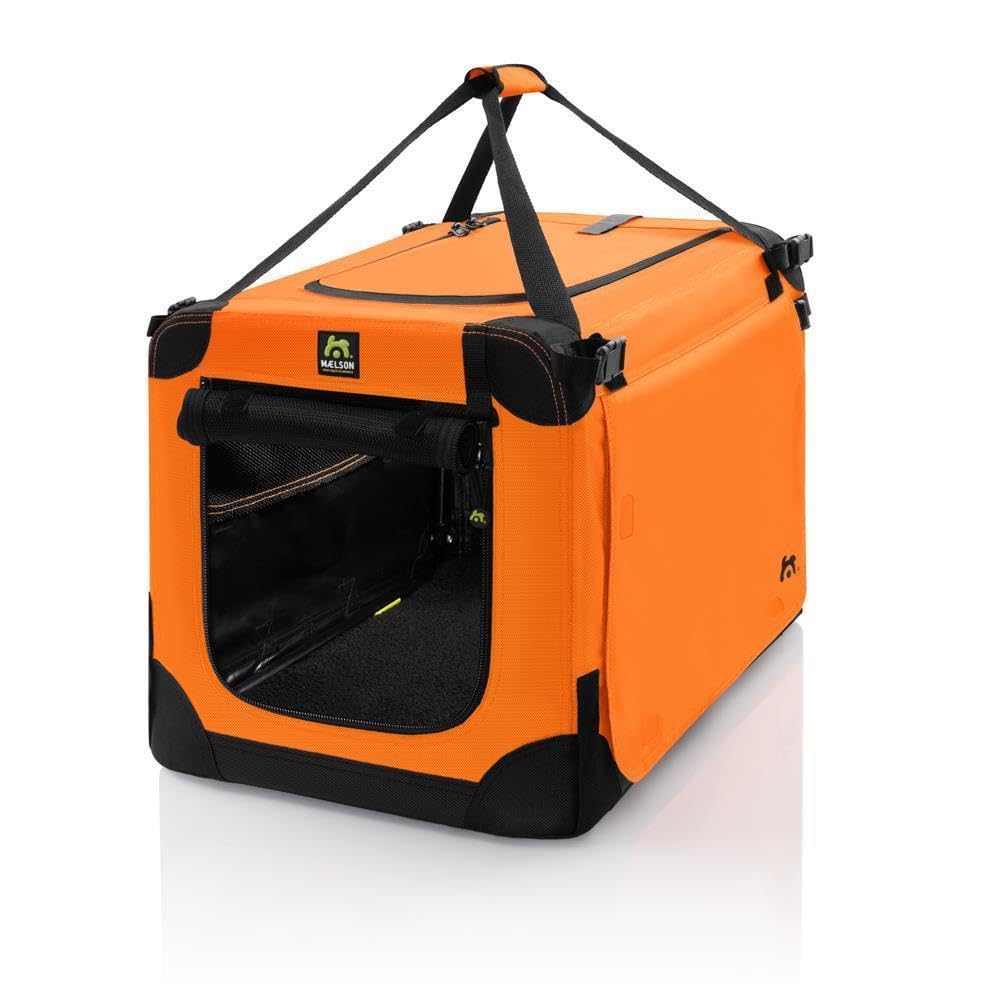 Maelson Soft Kennel Faltbare Hundebox -Neon Orange- (Neon Orange, M 82 - (82 x 59 x 59 cm)) M 82 - (