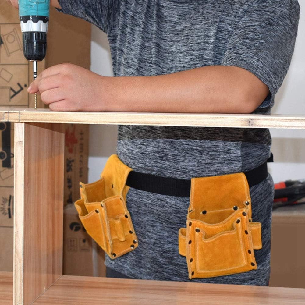 Annadue Werkzeuggürteltasche, Werkzeugtasche für die Holzbearbeitung, Dicke, verschleissfeste Nagelt