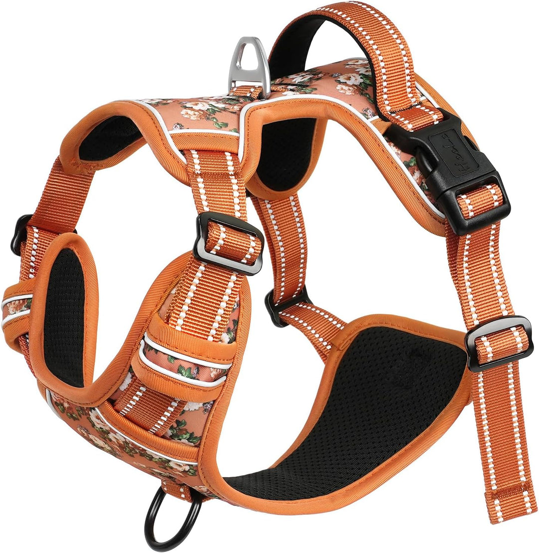 HEELE Hundegeschirr, Hundegeschirre kleine Hunde mit Griff reflektierendes Hundegeschirr gepolsterte