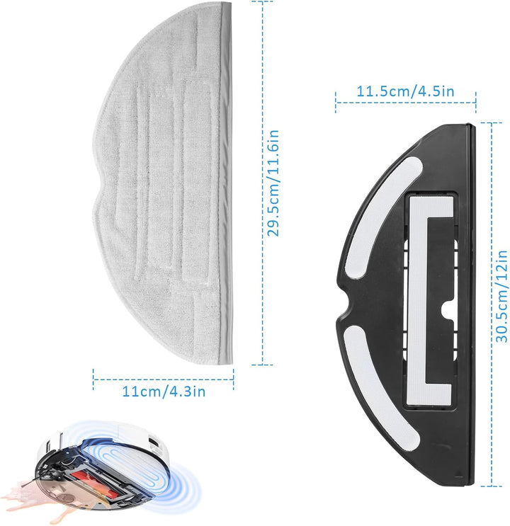 Wischtücher Zubehör & Wischtuch-Halterung Staubsaugerzubehör für Roborock S8/S8 +/S8 Pro Ultra/S7/S7