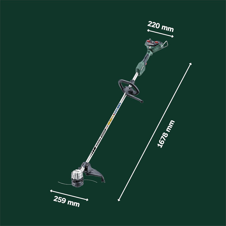 metabo Akku-Freischneider FSD 36-18 LTX BL 40 – 601610850 – Leiser Rasentrimmer mit Rundgriff, Metab