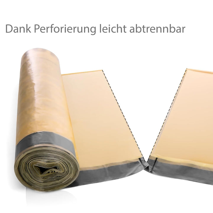 BigDean Gelber Sack Mülleimer 60L + 10 Rollen Gelber Sack – luftdichte gelbe Sack Tonne Made in Germ