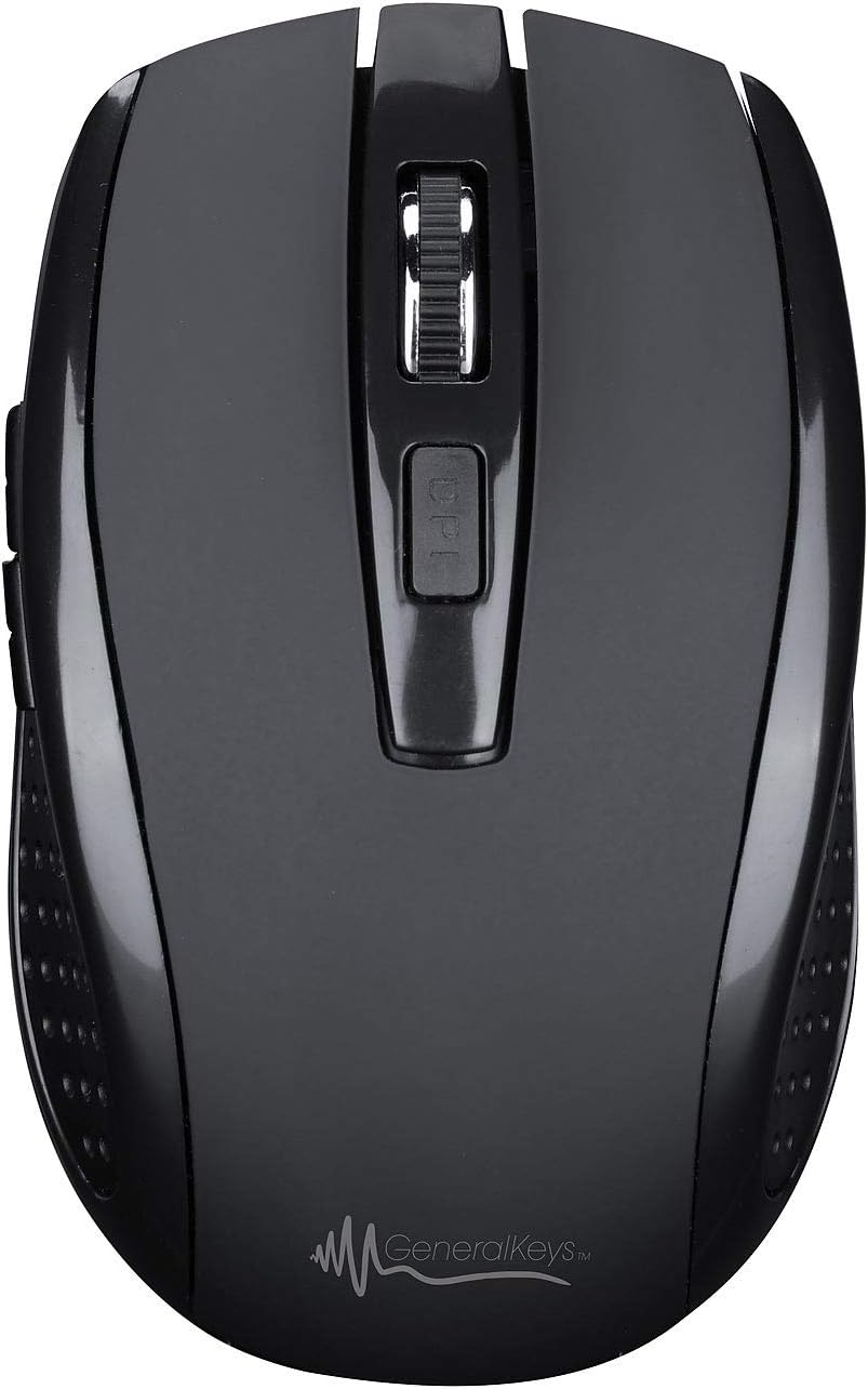 GeneralKeys Funktastatur mit Maus: Office-Set leise Funk-Tastatur-Maus-Kombination; 2.4 GHz; 10 m; S