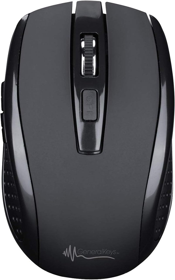 GeneralKeys Funktastatur mit Maus: Office-Set leise Funk-Tastatur-Maus-Kombination; 2.4 GHz; 10 m; S