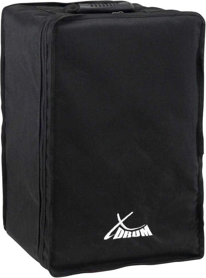 XDrum Cajon Primero Negra - Kistentrommel inkl. Rucksacktasche und Schule - Trommelkiste mit Snare S