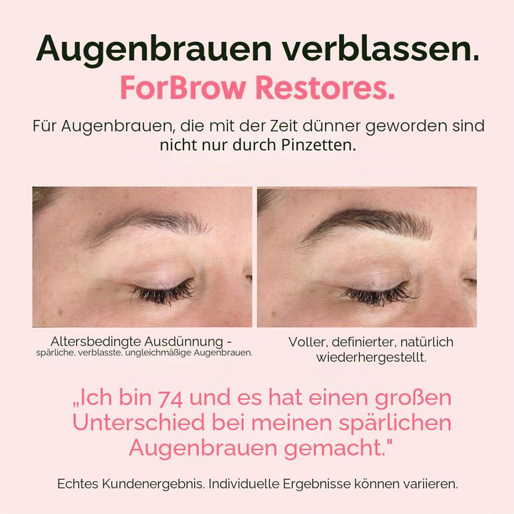 ForChics ForBrow Augenbrauenwachstumsserum für dickere Augenbrauen, natürlicher und organischer Cond