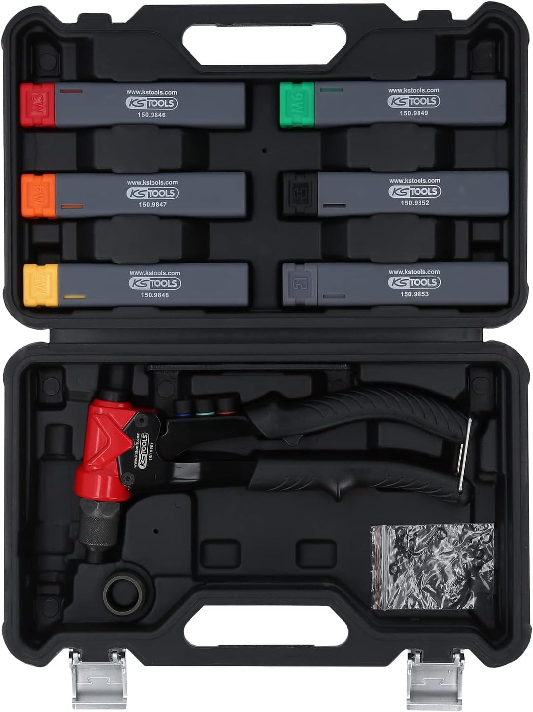 KS Tools 150.9850 3 in 1 Handnietzangen-Satz, 12-tlg.