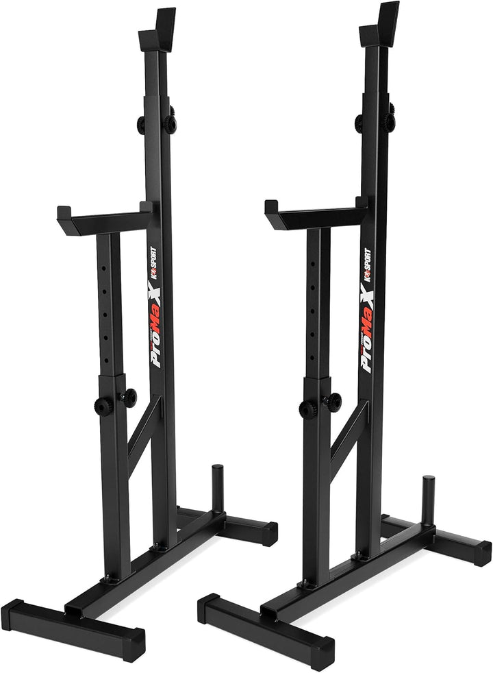 K-Sport: Verstärkte Langhantelablage mit verstellbarer Absicherung bis 250kg belastbar I Squat-Rack