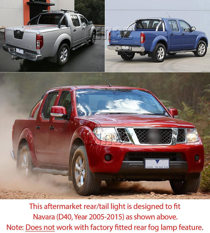 TUNEZ® RHS Rücklicht rechts Rücklicht Lampenlinse Kompatibel mit Navara D40 2005-2015