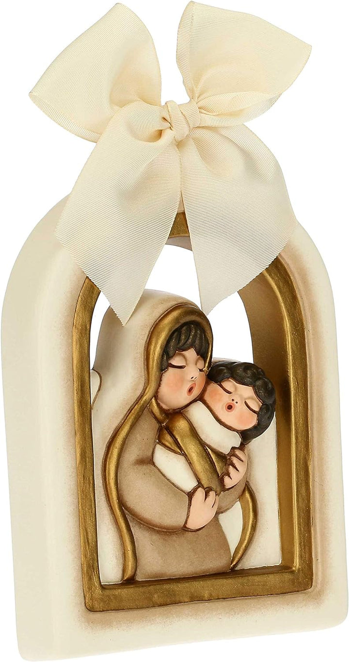 THUN - Formel mit Unserer Frau und Jesus Baby - Weihnachtsdekoration Haus - Mittel - Keramik - 9 x 1