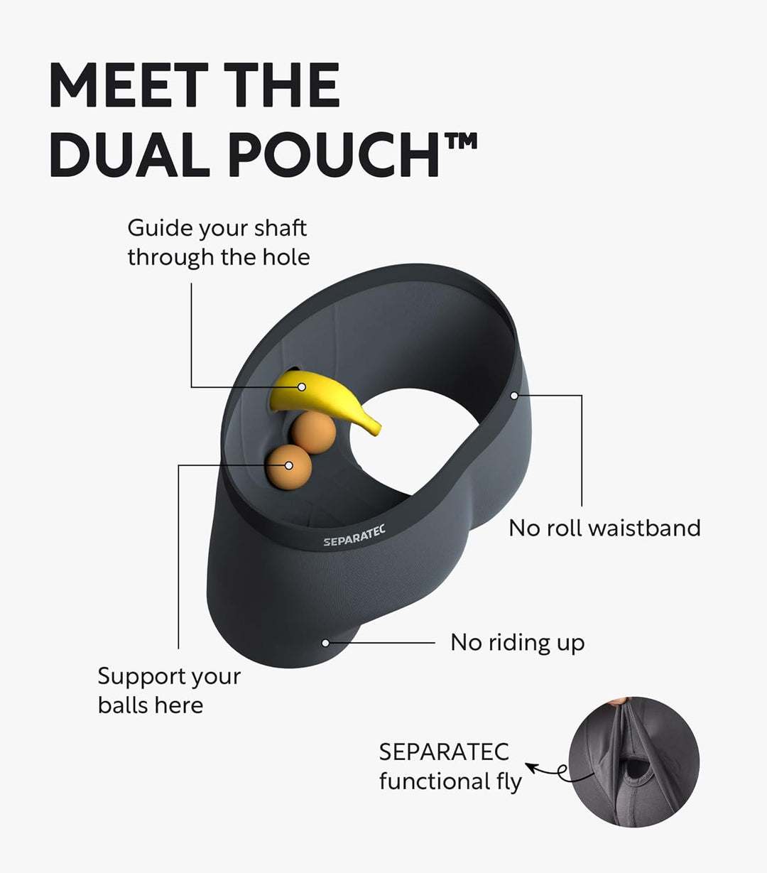 Separatec Herren Boxershorts, Herren Unterhosen aus Bambus-Viskose, atmungsaktiv und weich, Doppelbe