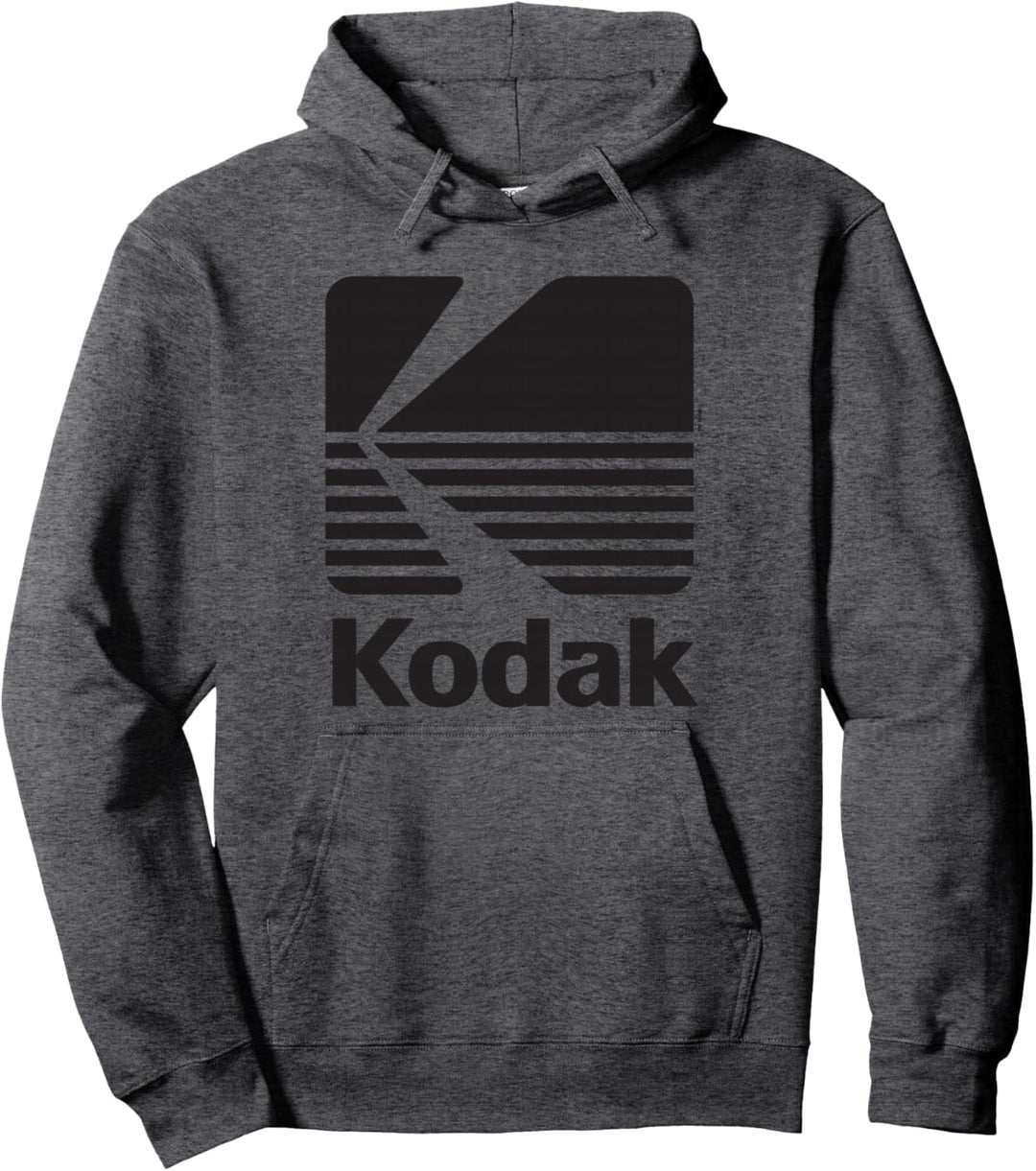 80er Jahre Vintage Kodak Logo - schwarz - Hoody Pullover Hoodie