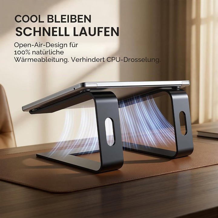 SOUNDANCE Laptop-Ständer, Aluminium-Computer-Erhöhung, ergonomischer Laptop-Ständer für den Schreibt