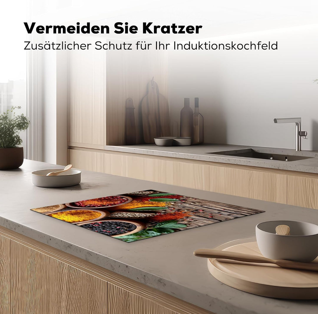 KitchenYeah© Herdabdeckplatte Einteilig Küche Ceranfeld Abdeckplatte Cerankochfeld Abdeckung Indukti