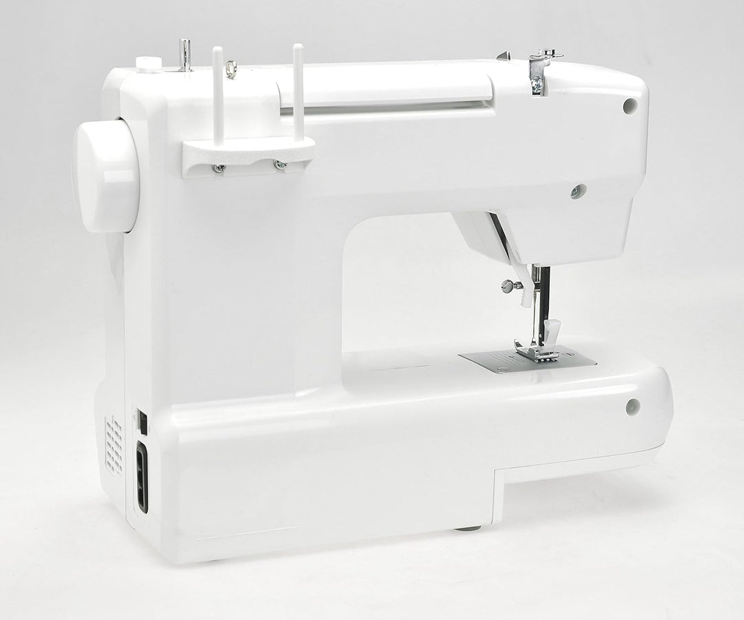 Carina Junior - Mechanische Nähmaschine für Näh-Einsteiger & Anfänger mit Griff, 6 Stichprogrammen,