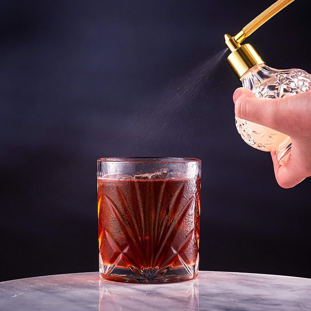 Whiskey Steine Set - 6 Handgefertigte Runde Granit Whisky Steine - 2 Whisky Gläser - Präsentations-