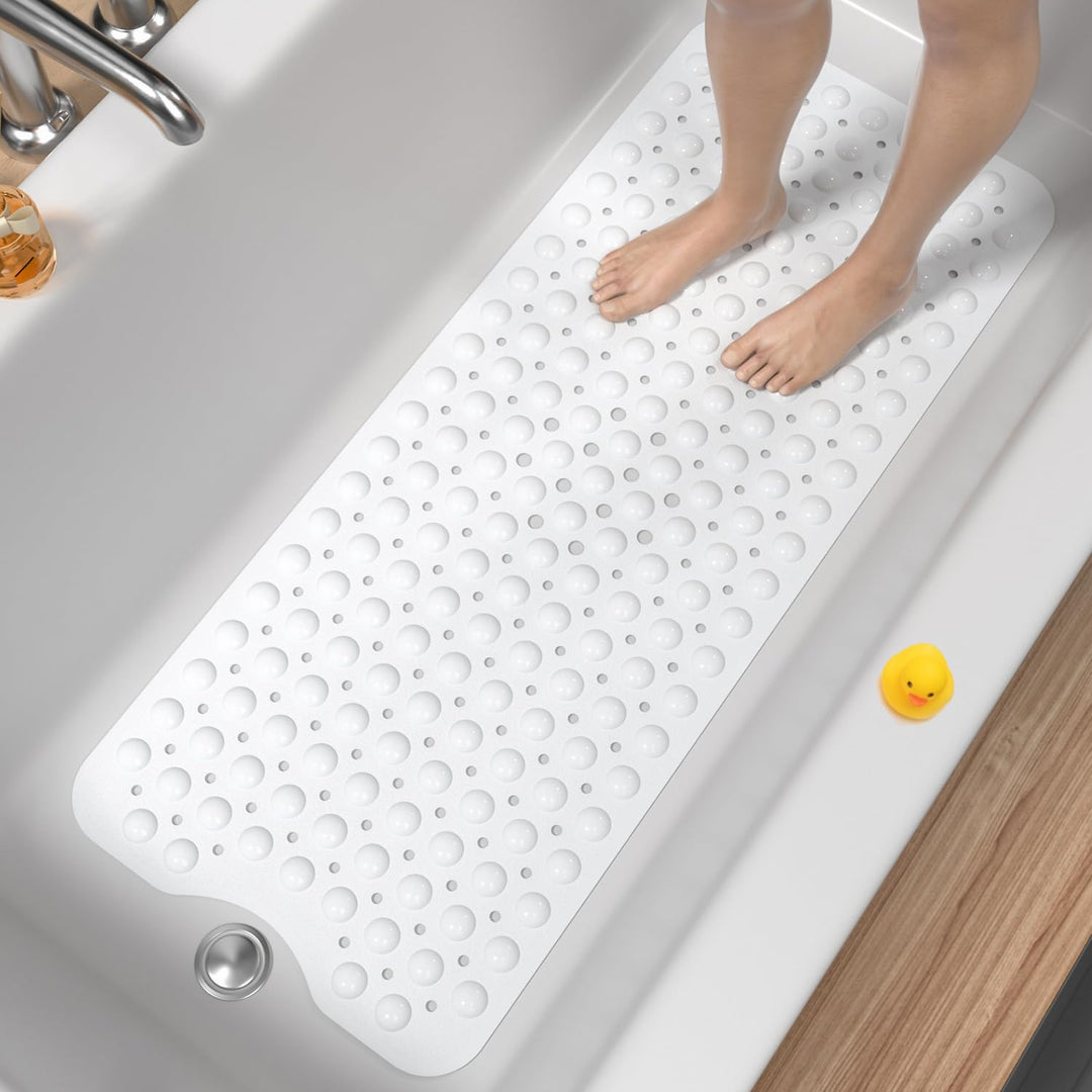 HITSLAM Badewannenmatte rutschfest, 101 x 40cm Extra Lange Antirutschmatte Badewanne, Duschmatte rut