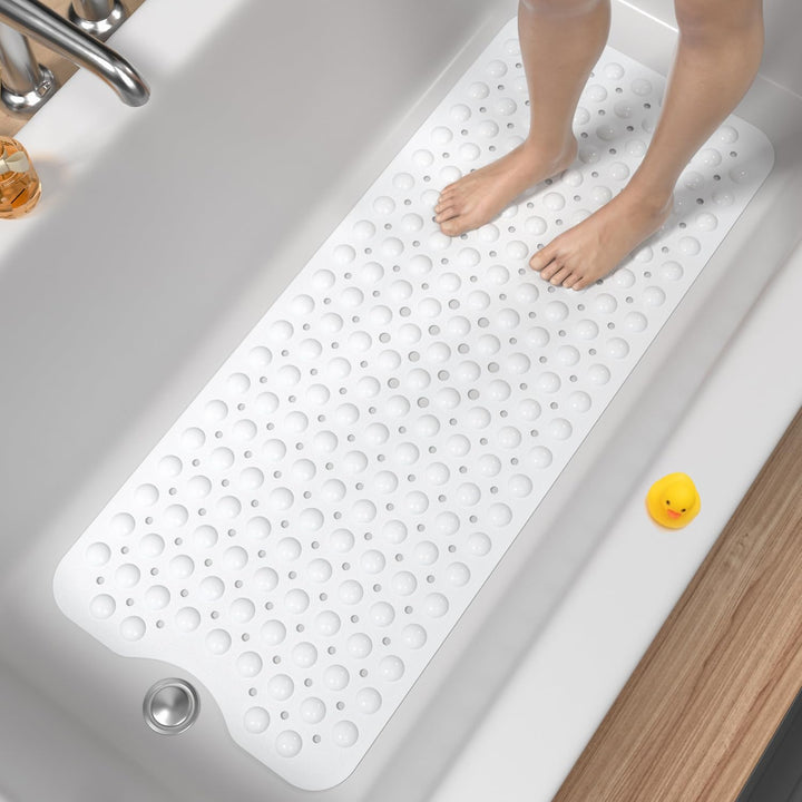 HITSLAM Badewannenmatte rutschfest, 101 x 40cm Extra Lange Antirutschmatte Badewanne, Duschmatte rut