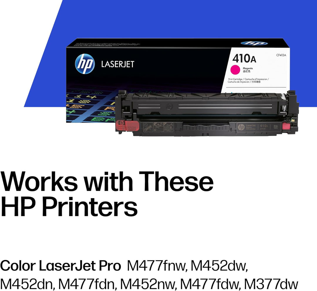 HP 410A (CF413A) Original Toner Rot für HP LaserJet Pro M377, M452, M477, Magenta Magenta Standard S