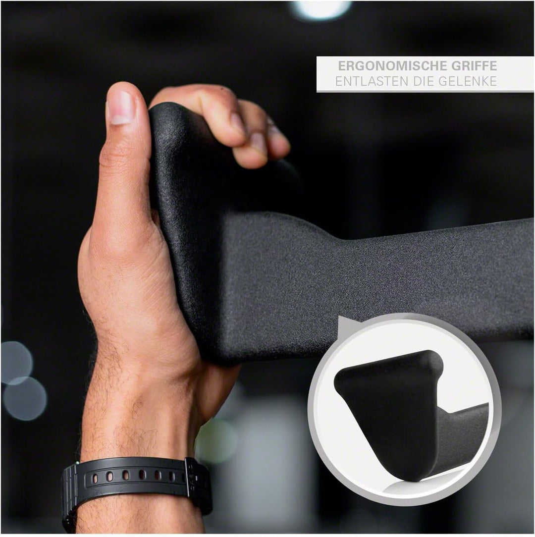 Sport-Tec ergonomischer Latzug- und Rudergriff, Seilzug Krafttraining Muskelaufbau Bizeps Curls, 80x