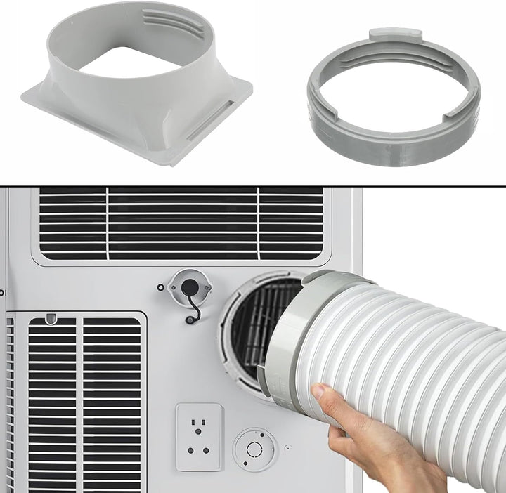1 Stück Abluftschlauch Adapter, 150mm Universal Gewinde Verbindungsstück für Mobile Klimaanlage Schl