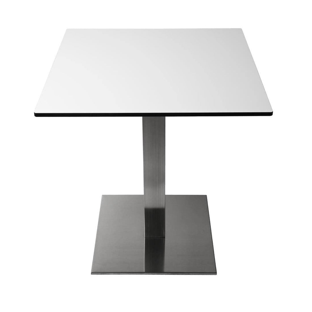 Bolero Quadratischer Tischfuss aus Edelstahl, für Restaurants, Bars, Clubs