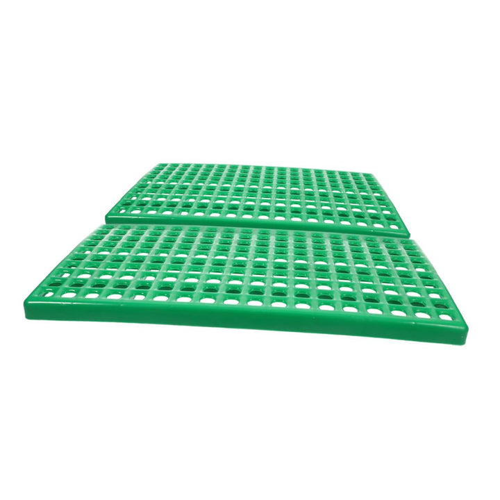 2 STÜCK Kaninchenkäfig Bodenplatten aus Abs Kunststoff mit Runden Lüftungslöchern Langlebige Stabile