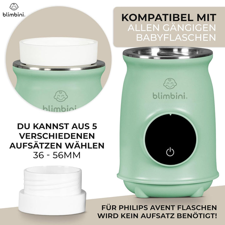 Pro+ tragbarer Flaschenwärmer Baby unterwegs mit genauer Temperatursteuerung & USB-C - akkubetrieben