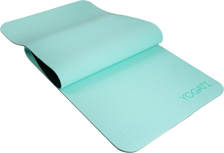 YOGATI Sportmatte Fitnessmatte Rutschfest mit Tragegurt. Gymnastikmatte für Yoga, Pilates und Fitnes