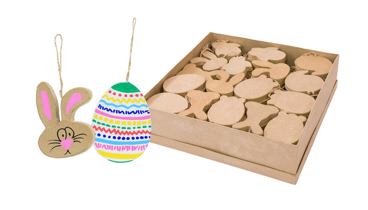 Creativ Pappmache Ostern ornaments-114 Display Box, Papier, braun, 27 x 2,5 x 21 cm