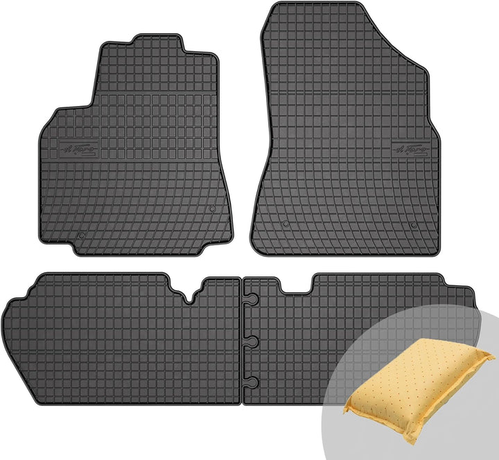 FROGUM EL Toro Gummimatten Ganzjähriges-Set von Autofussmatte Auto Fussmatten für Citroën Berlingo I