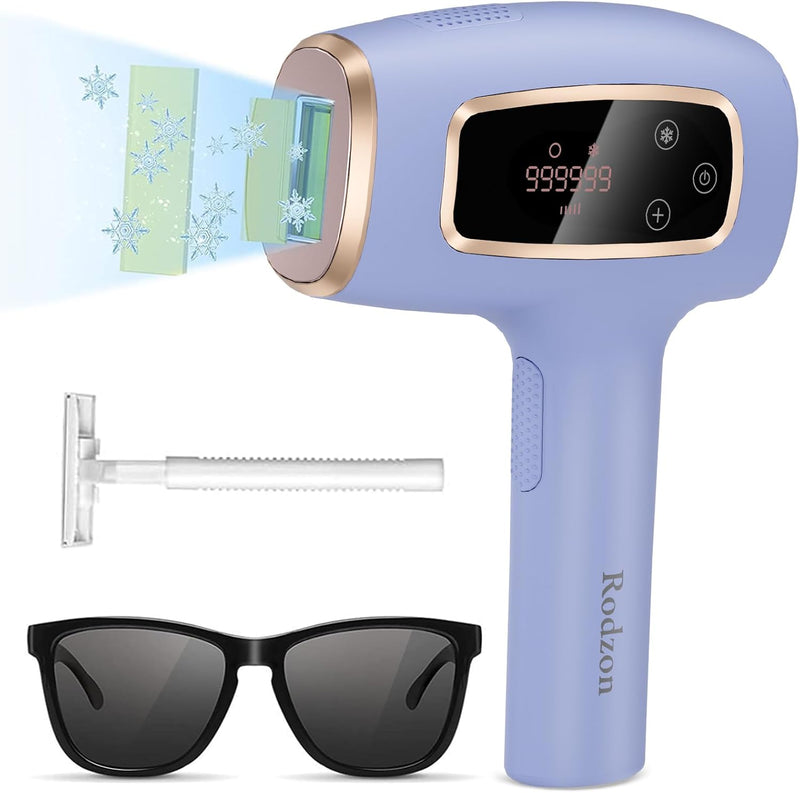 Rodzon IPL Geräte Haarentfernung Laser für Männer und Frauen, 999,999 Lichtimpulse Laser Haarentfern
